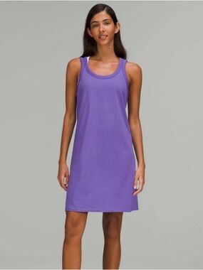 NWT Lululemon Classic-Fit Cotton-Blend Scoop Dress
Charged Indigo